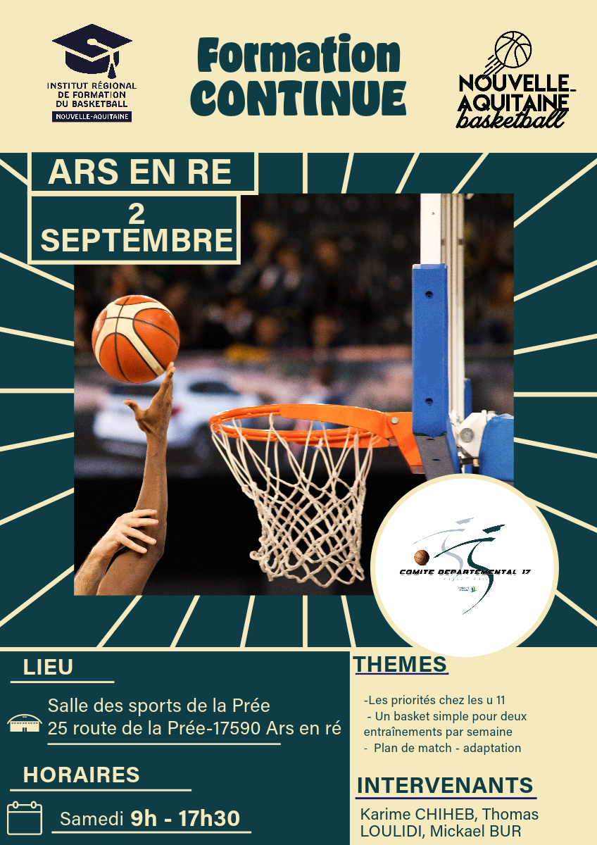 Formation continue : Ars-en-R le 2 septembre 2023-FORMATION CONTINUE